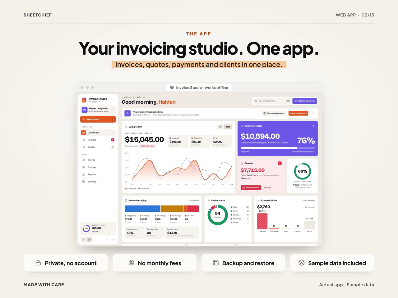 App overview: Invoice Template and Generator App for Small Business Billing